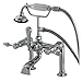 Kingston Brass AE104T1TAL 7" in Spout Reach Deck Mount Clawfoot Tub Faucet, Polished Chrome