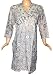 Boho Rajrang India Womens White Sequin Embroidery Kurti Tunic Dress