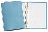 Graphic Image Wire-O-Notebook, Goatskin Leather, 7-Inches, Turquoise (JS7MRBLGTITUR)