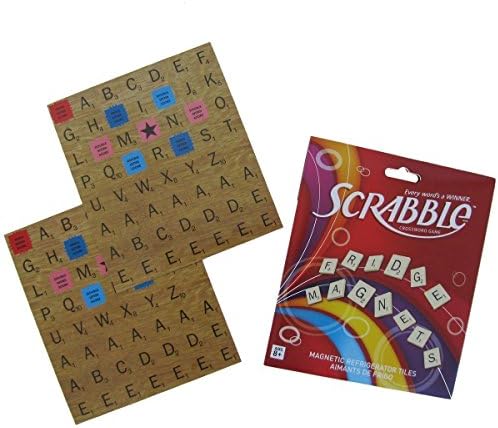 Scrabble Refrigerator Tile Magnets Set Pack ABC Letters Fridge Office Decor Gift