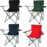 Produkt-Bild: Anglersessel, Campingstuhl - klappbar mit Getr&auml;nkehalter und Tragetasche - verschiedene Farben