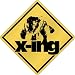 New  Newfoundland X-Ing / Xing  Crossing Dog
