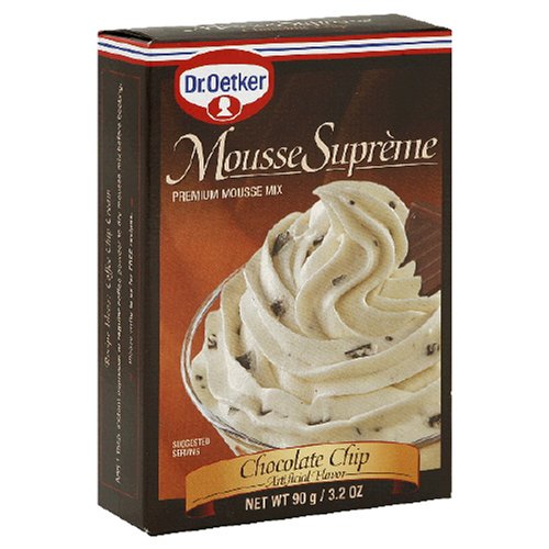 Oetker Mousse Suprème Chocolate Chip Mousse Mix, 3.2-Ounce Boxes (Pack of 12) by Oetker