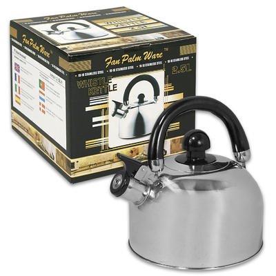 Stainless Steel Whistle Tea Kettle, 2.5 L