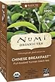 Numi Organic Tea Chinese Breakfast, Full Leaf Black Tea, 18 Count Tea Bags (Pack of 3)