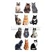 Cat Stickers for Scrapbooking