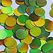Round Sequin Paillettes 18mm Top Hole Lime Green Lazersheen Reflective Metallic Loose Couture