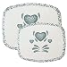Corelle Coordinates Counter Mats, Set of 2, Blue Hearts