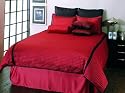 City Circles Comforter Set by Kathy Ireland, King, Red Black