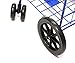 Folding Shopping Cart with 360-Degree Swivel Wheels, Silver (Double Basket)