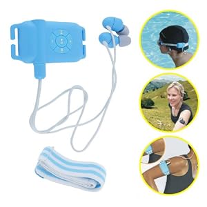 Underwater Waterproof MP3 Player 4gb Memory, Can be in 3m of Water for 24h - Includes Waterproof Earphones - Great for Swimming, Surfing and all Water Sports