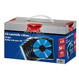 Hama Custodia CD SlimLine, confezione da 50, colore: Trasparente/Nerodi Hama