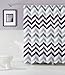 GoodGram® Chevron Cotton Fabric Shower Curtain - Assorted Colors (Plum)
