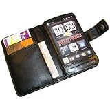 Black Mobile Phone Wallet Case For The Htc Touch HD2 HD 2 By King Of Gadgets