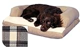 Beasley's Couch - 30 in. X 40 in. - Brown Plaid
