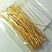 144 Head Pins .029dia X 3 Inch Gold Plating Over Brass Standard 21 Gauge Wire Beadsmith Headpins