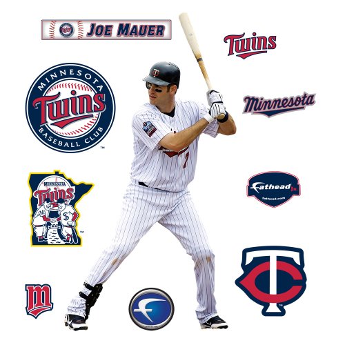Fathead MLB Joe Mauer Junior Wall Graphic