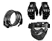Autopearl Premium Quality Bike Accessories (Combo Of Premium Quality Multipurpose Numlock Cable Lock For Bicycle/Bike/Helmet/Luggage etc. & MadBike 1 Pair of Hand Grip Gloves for Bike Motorcycle Scooter Riding - (Black L) & Premium Quality Adult Motorbike Motocross ATV / Dirt Bike Racing Transparent Goggles with Mask and Adjustable Strap (Black_Large) RS.2714.00