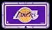 NBA Basketball LA Lakers Neon License Plate Clock (5 Stars Online Store - ezshoponline, inc.)