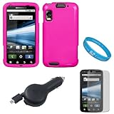 Hot Pink Durable Two Piece Protective Rubberized Crystal Hard Case Cover fo ....