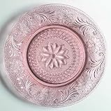 Tiara Exclusive Pink Sandwich Glass Luncheon Plate - Indiana Glass - 8.5 Inch