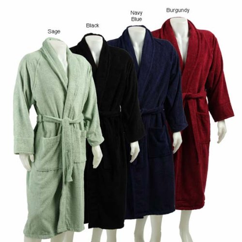 MARRIKAS Unisex LARGE Egyptian Cotton NAVY ROBE