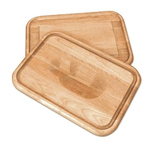 Catskill Craftsmen 16-Inch Versatile Meat Holding Cutting Board with Wedge Trench by 