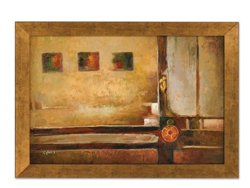 Hand Painted Oil Painting on Canvas with Bronze Frame