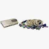 Cables Unlimited 4-Port KVM Auto Switch, PS/2 I/O Gear