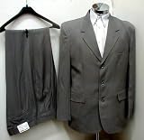 Gianni Vironni 3 Button Single Breasted Business Dress Suit Gray (grey) Sizes 38-52