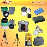 25PC ACCESSORY KIT FOR SONY CYBERSHOT DSC-H10 INCLUDES 2GB MEMORY, LENSES, FILTERS, 3HR BATTERY,CHARGER & MORE