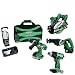 Hitachi KC18DBLS 18V Lithium-Ion 5-Tool Cordless Combo Kit - Includes Hammer Drill/Driver, Impact Driver, Circular Saw, Reciprocating Saw & Light