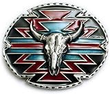 BUFFALO SKULL Belt Buckle SW Design