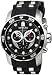 Stainless Steel Pro Diver Quartz Chronograph Black Dial Rubber Strap