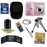 Samsung S860 Pink 8.1MP Digital Camera with 3x Optical Zoom with Bonus 4GB Accessory Kit Included