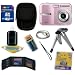 Samsung S860 Pink 8.1MP Digital Camera with 3x Optical Zoom with Bonus 4GB Accessory Kit Included