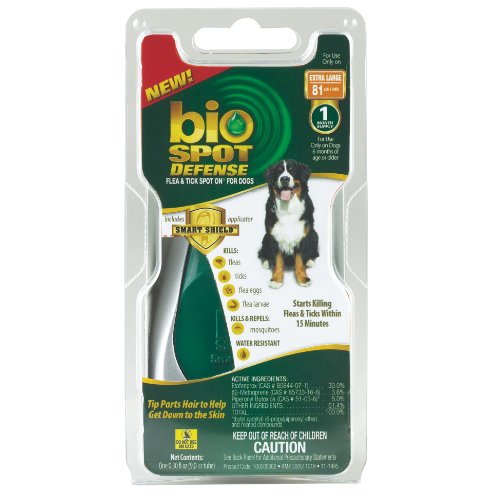 pets smart grooming Discount Bio Spot Defense Smart Shield Applicator Spot on Flea and Tick for X-Large Dogs, 1-Month Supply