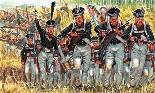 Napoleonic War Russian Infantry 50 1/72 Italeri