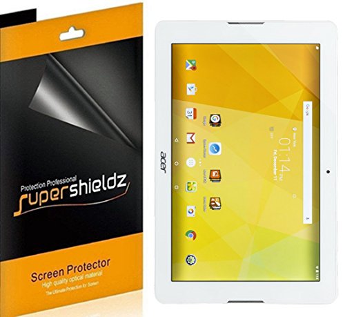 [3-Pack] SUPERSHIELDZ- Anti-Bubble High Definition Clear Screen Protector For Acer Iconia One 10 B3-A20 + Lifetime Replacements Warranty - Retail Packaging