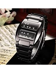Youyoupifa Stainless Steel LED Bracelet Watch (Black)