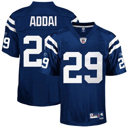 Reebok NFL Equipment Indianapolis Colts #29 Joseph Addai Royal Blue Premier Football Jersey (X-Large)
