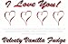 Gourmet Food : "I Love You" Velvety Vanilla (White Chocolate) Fudge Box
