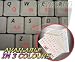 POLISH KEYBOARD STICKERS WITH RED LETTERING ON TRANSPARENT BACKGROUND