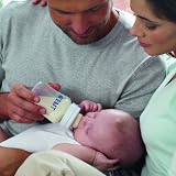 Philips AVENT SCF643/47 Classic Feeding Bottles (Slow Flow, 260 ml, 4-pack)
