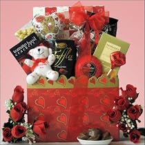 Hugs & Kisses: Gourmet Wedding Anniversary Gift Basket