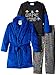 Bunz Kids Little Boys' 3 Piece Game On Robe and Pajama Set