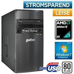 #4001 USB 3.0, Windows7 Professional 64Bit, STROM SPAR Office / Multimedia COMPUTER Eco-Tec PC 80PLUS, Super Silent BeQuiet 300W Netzteil mit 80Plus Zertifizierung , Triple-Core! AMD Athlon2 X3 460 (3x3.4GHz) +Arctic Alpine64Pro L�fter, 500GB SATA II, Crucial 4096MB DDR3, MSI 880GMA-E35(FX) AM3+ Mainboard, AMD Grafik HD4250 mit HDMI/DVI, DVD-Brenner, CardReader, 7.1 Sound, GigabitLAN
