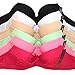 WHITE APPAREL Removable Straps Solid Colors with Lace Detail Bras (Pack of 6)