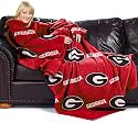 Georgia Bulldogs Adult Comfy Throw Blanket with Sleeves