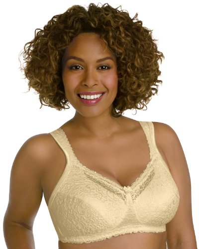 Playtex Women's 18 Hour Airform Comfort Lace Bra, Honey, 40B